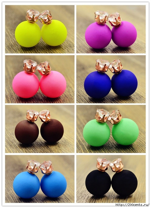 New Fashion jewelry double side crystal 16MM pearl Frosted matte stud earring gift for women girl mix color E2657/5863438_NewFashionjewelrydoublesidecrystal16MMpearlFrostedmattestudearringgiftforwomengirl1 (510x700, 260Kb)