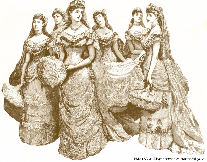 free vintage printable - Victorian ladies (700x548, 389Kb)