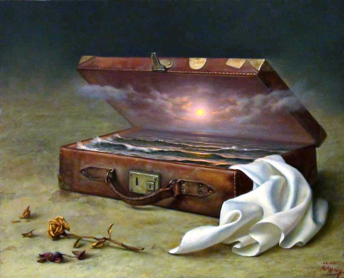 Alex Alemany 1943 - Spanish Hyperrealist and Symbolist painter - Tutt'Art@ (7) (700x567, 385Kb)