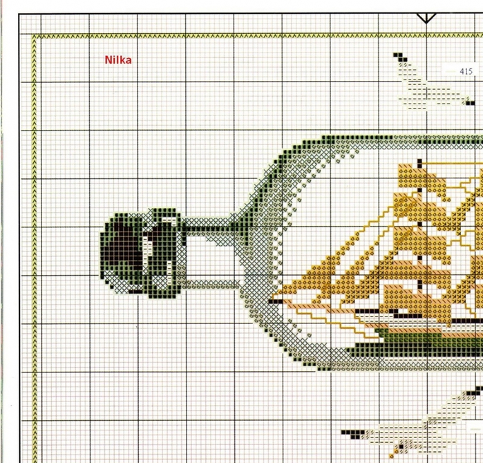 Вышивка бутылочки схема крестом