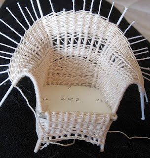 Плетение из бумаги мебели