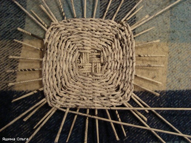 МК по плетению прямоугольной (квадратной) корзины