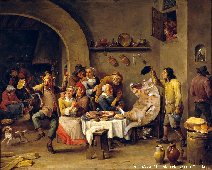 david-teniers-twelfth-night-cat-sm (700x563, 384Kb)