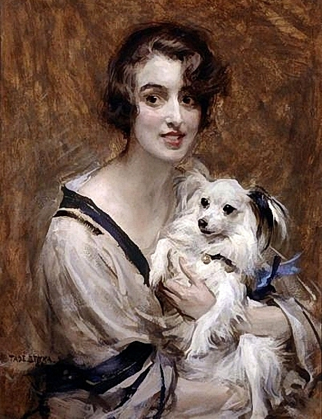 +++lady-with-pomeranian (461x599, 332Kb)