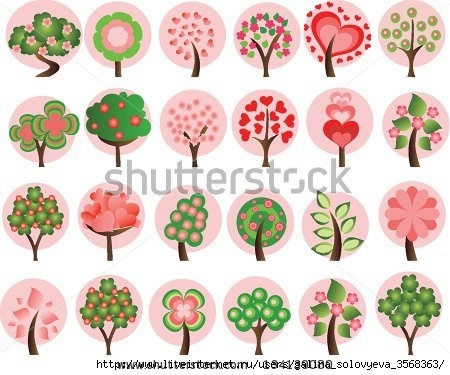 stock-vector-large-set-of-spring-trees-the-vector-134139080 (450x375, 116Kb)