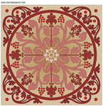  Marquetry ornamental pattern (679x700, 441Kb)
