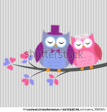 stock-photo-couple-owls-in-love-raster-version-113515030 (450x470, 98Kb)