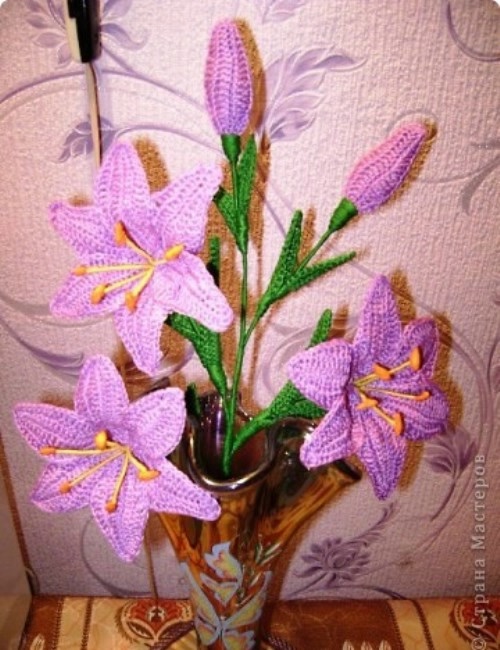 Вязаная орхидея крючком. Схема (Вязаные цветы) — Журнал Вдохновение Рукодельницы