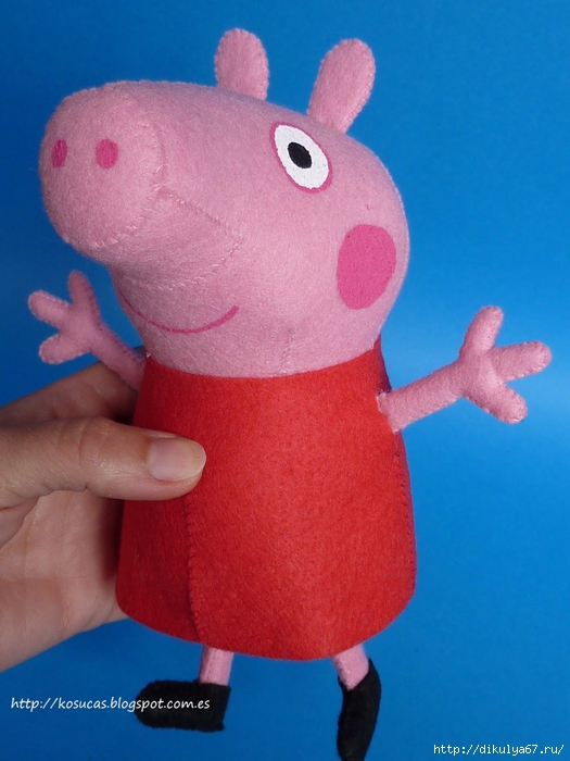 Для изготовления игрушечной свинки Пеппы нам понадобится: