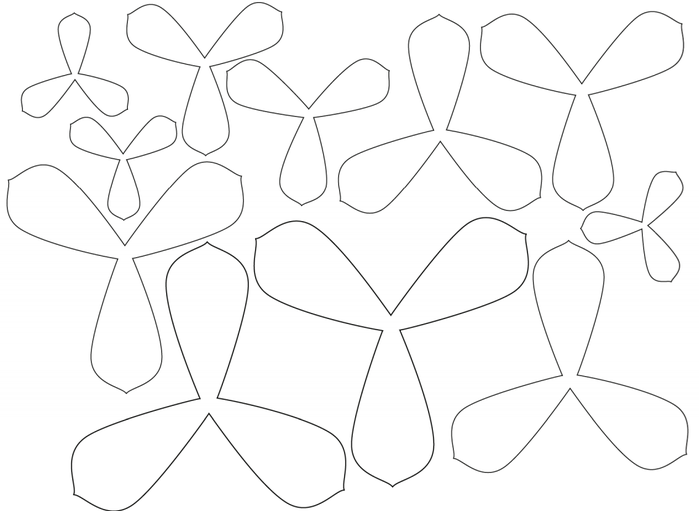 СУККУЛЕНТЫ из текстурной бумаги. Шаблоны для распечатки (5) (700x511, 110Kb)