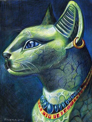 Древнеегипетская кошка (376x500, 66Kb)