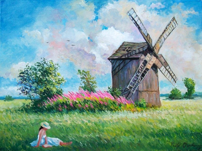 Landscape_with_windmill_by_Dreamnr9 (700x525, 455Kb)