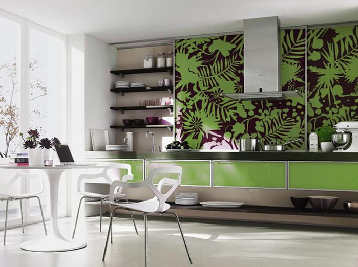 Мебель для кухни в зеленых тонах – природное тепло в любом пространстве (15) (700x522, 292Kb)