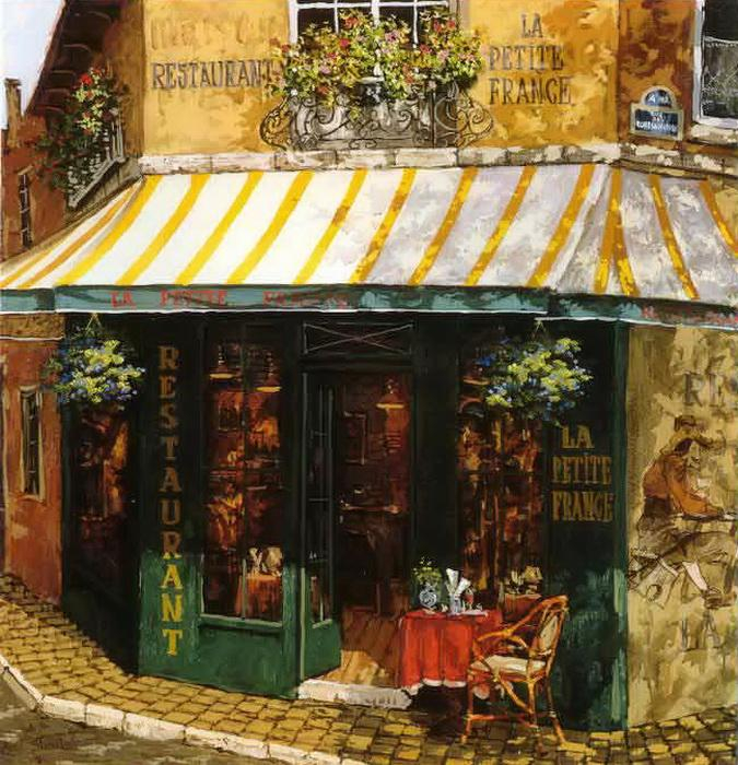 Летнее кафе картина