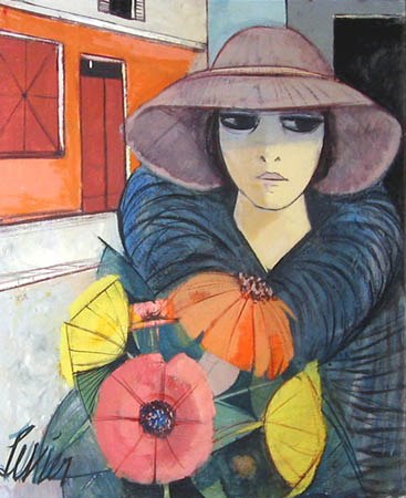 Femme Au Chapeau (367x450, 147Kb)