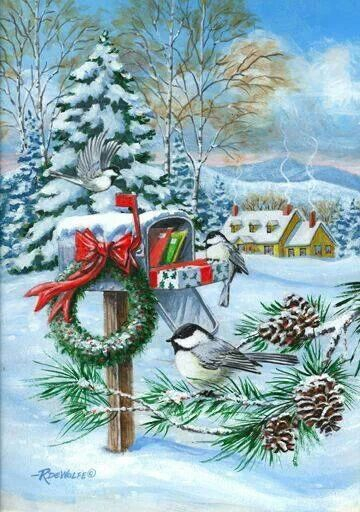 Публикация «Новогодняя поздравительная открытка „Снегири на еловой ветке“» размещена в разделах