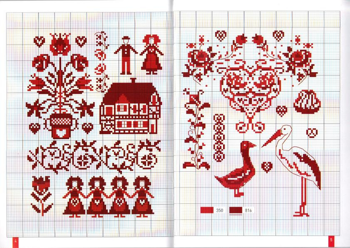 Annick Abrial, Marie-Anne Réthoret-Mélin, Perrette Samouïloff - Couleurs au Point de croix. Plus de 1000 motifs à broder en monochrome - 2010_3 (700x495, 501Kb)