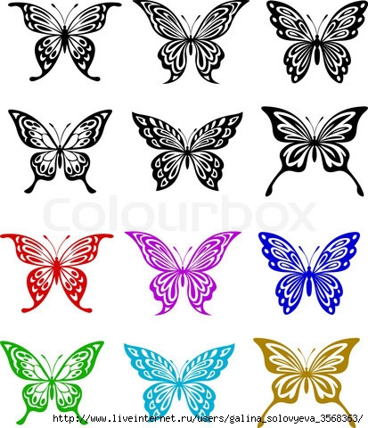 4720032-564832-butterfly-set-in-colorful-and-monochrome-style (413x480, 154Kb)