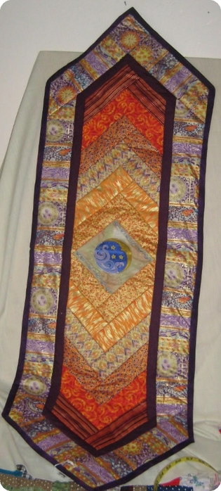 oranges and gold quilted table runner (315x700, 192Kb)