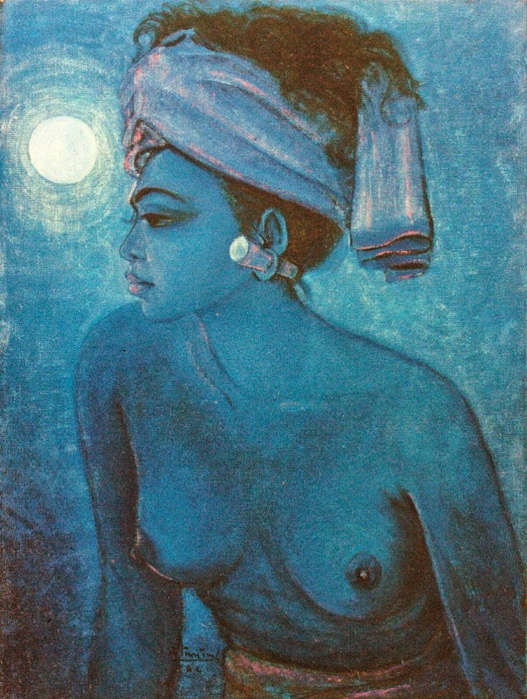 Gadis Bali di Bawah Terang Bulan (527x700, 480Kb)
