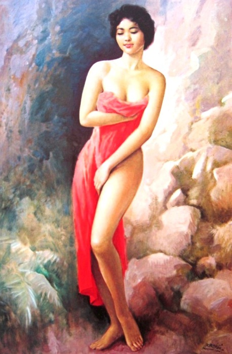 + Sepotong kain merah, oil on canvas, 80cm X 120cm, Th 1960-koleksi bung karno (458x700, 89Kb)