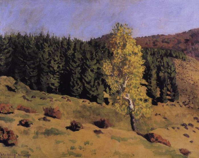 Landscape (Autumn in Izvora), 1909 (700x557, 389Kb)
