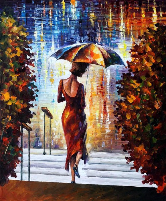 Leonid Afremov [ ] - Lovers - Tutt'Art@ (20) (580x700, 135Kb)