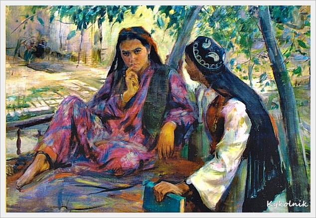 Беньков Павел Петрович (Россия-Узбекистан, 1879-1949) «Подруги» (634x437, 311Kb)