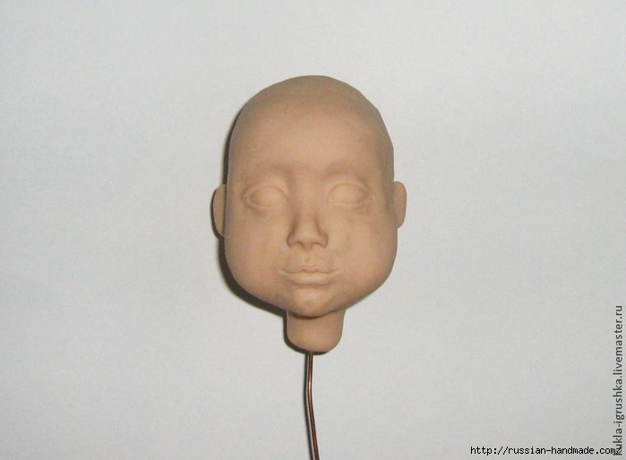 Лепка из полимерной глины. Голова куколки (17) (700x514, 137Kb)
