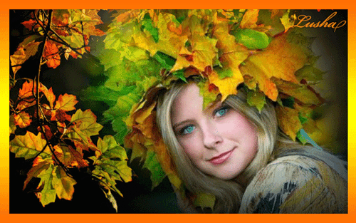 Женщина-Осень. Осень картинки.