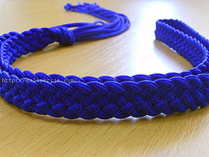 Плетеный ремень из шнура своими руками