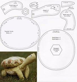 Черепашка из фетра выкройки и схемы
