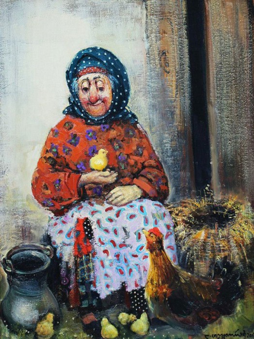 Уютный и тёплый мир в картинах Ладо Тевдорадзе