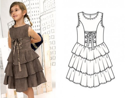 Платье для девочки 10 лет своими руками
