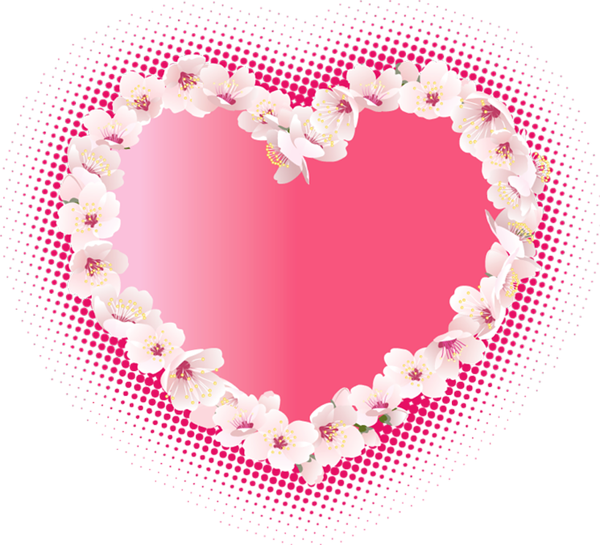 Pink_Heart_with_Flowers_Clipart (600x545, 344Kb)