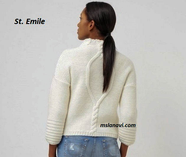 Белый-пуловер-спицами-St.-Emile-3 (630x533, 129Kb)