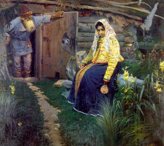 Нестеров Михаил Васильевич. . За приворотным зельем (700x623, 498Kb)