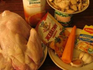 Рецепт - Курица с овощами в пакете