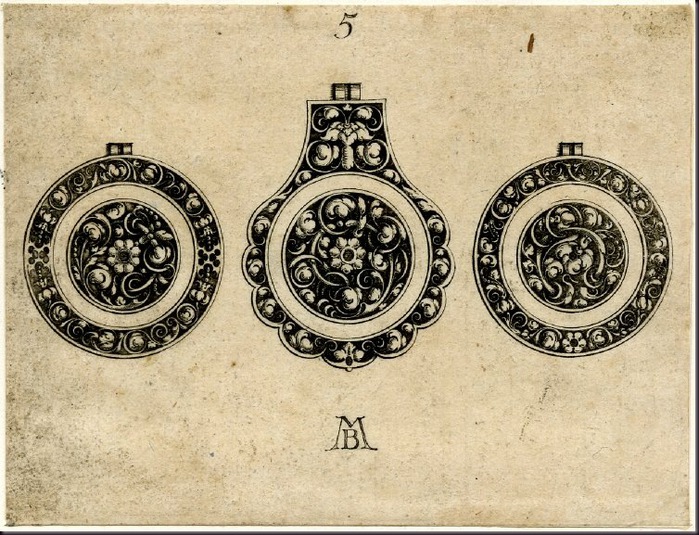 Set of ornament designs for watches and watch cases