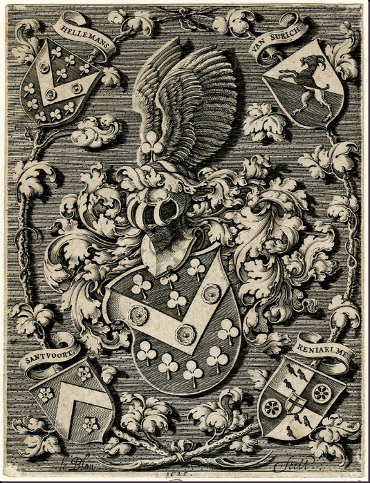 Coat of arms of the Hellemans family 1625