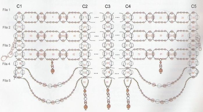 Колье милен фармер схема плетения из бисера