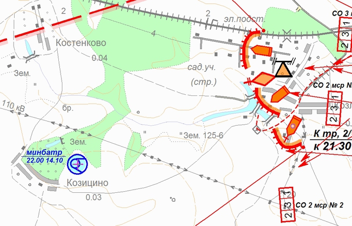 Рабочая карта командира взвода