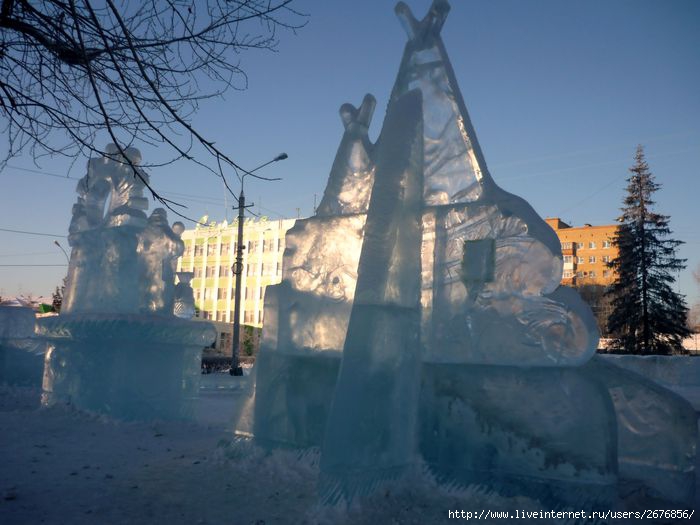 Ледяной городок в кемерово фото