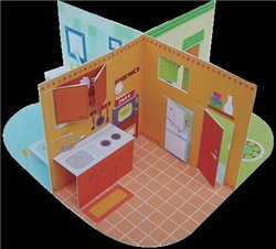Кукольный домик в тетради для бумажных кукол: распечатать шаблон | Шаблоны, Бумажные дома, Поделки