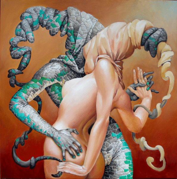 Lizards-tango (595x600, 252Kb)