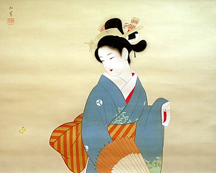 Эпоха сева. Японская живопись периода тайсё. Периоды тайсё и сёва. Период тайсё в Японии. Уэмура сёэн картины.