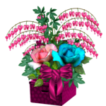  1-    gift with flowers on top (700x700, 547Kb)