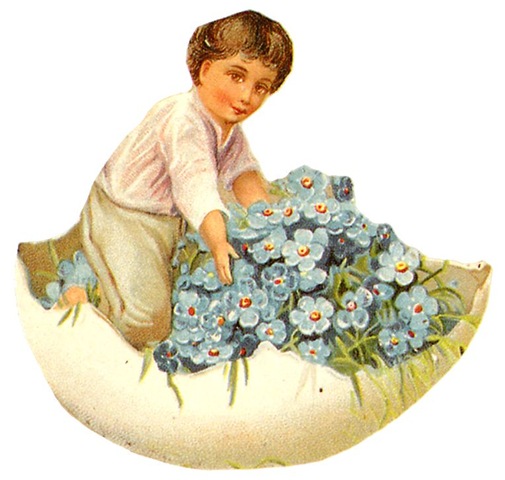 free-vintage-easter-clip-art-little-boy-in-egg-shell-with-forget-me-nots-flowers (505x480, 63Kb)
