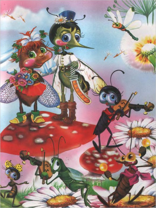Картинки по сказке муха цокотуха для детей распечатать
