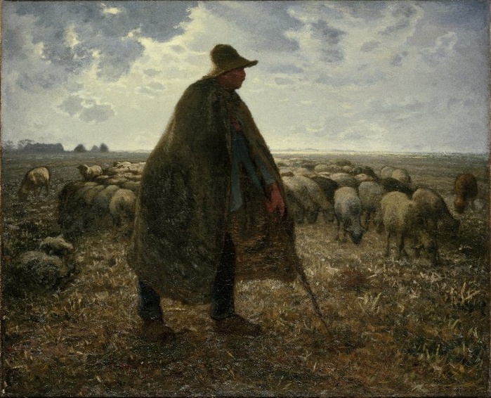 2010239_Jean-Francois_Millet_Shepherd_Tending_His_Flock_1860-63 (700x566, 182Kb)